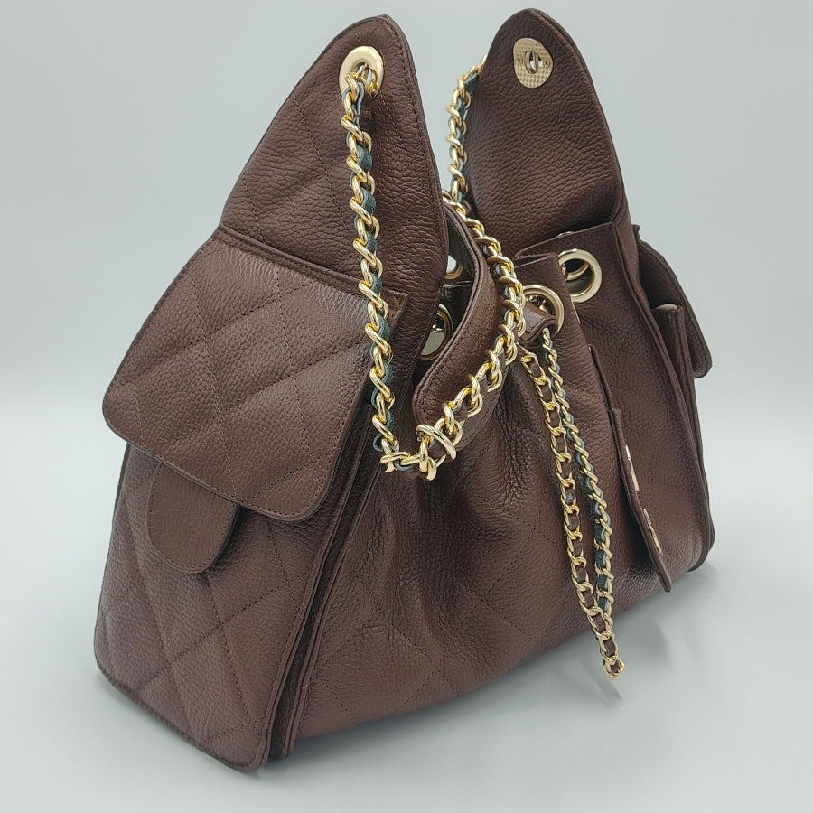 Bolso de Cadena Sherlyn Grande Piel Vacuna Floter