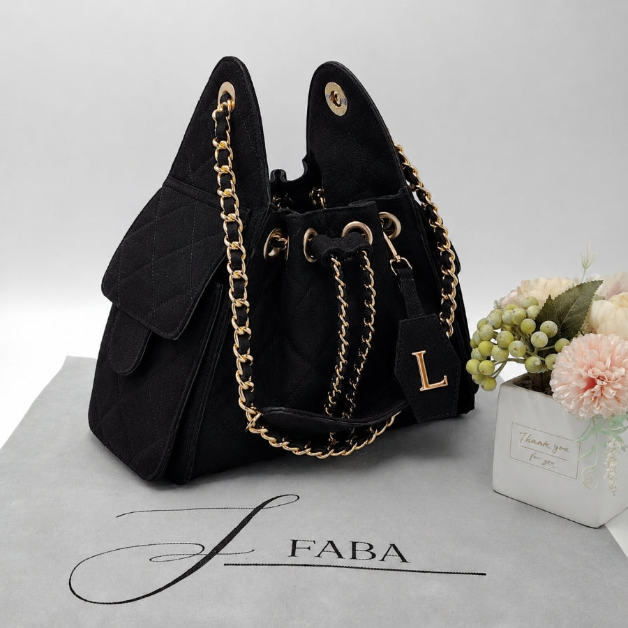 Sherlyn mini piel vacuna floter y gamuza