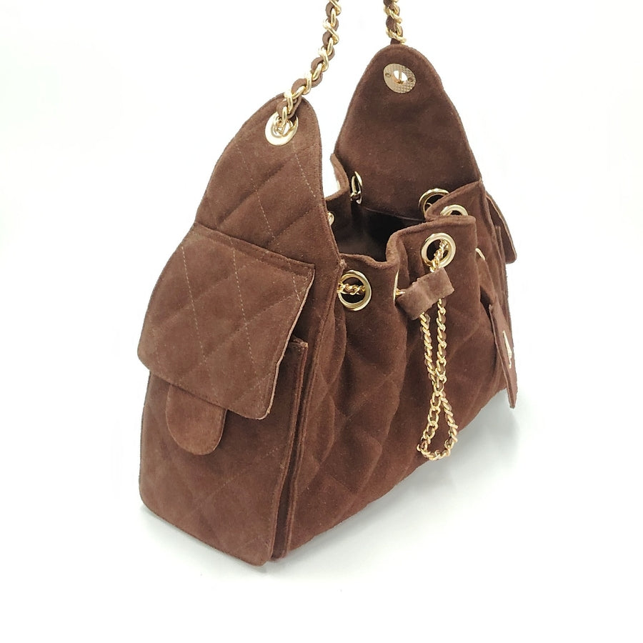 Bolso de Cadena Sherlyn Grande Piel Gamuza