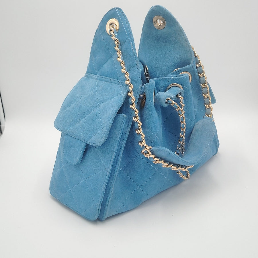 Bolso de Cadena Sherlyn Grande Piel Gamuza