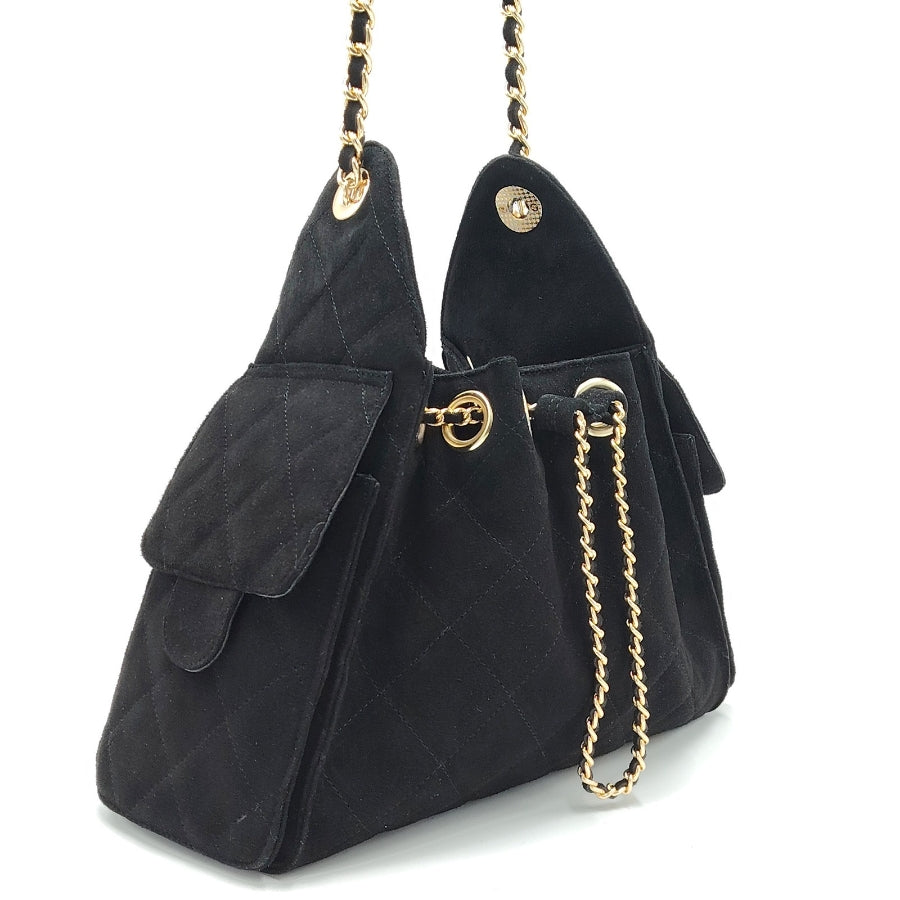 Bolso de Cadena Sherlyn Grande Piel Gamuza