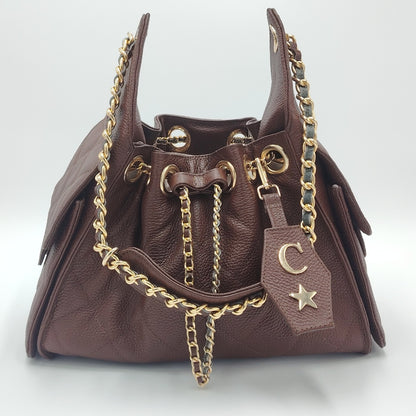 Bolso de Cadena Sherlyn Mediana Piel Vacuna Floter