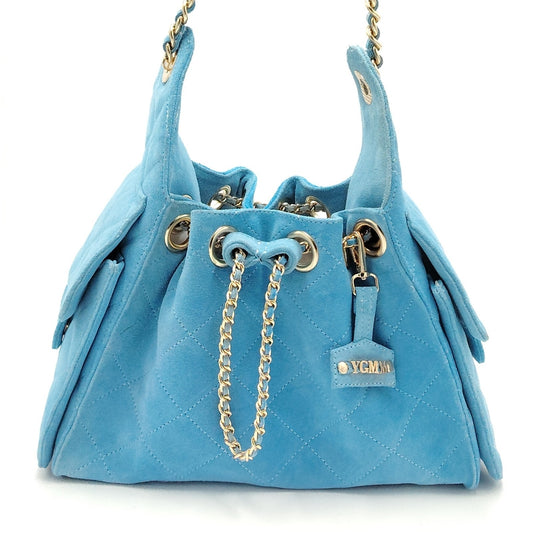 Bolso de cadena Sherlyn Mediano Piel Gamuza