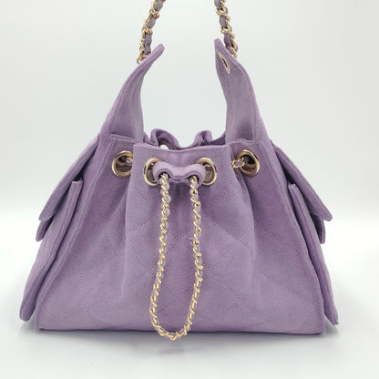 Bolso de cadena Sherlyn Mediano Piel Gamuza